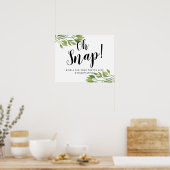 グリーン ボタニカル オースナップ ウェディング サイン ハッシュタグ (キッチン)