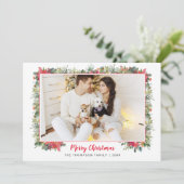 グリーン ボタニカル スクリプト フォト クリスマス (スタンド正面)