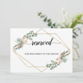 グリーン ボヘミア コットン ウェディング 予約席 案内板 招待状 (スタンド正面)
