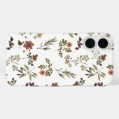 グリーン ボルドー ワイルドフラワー Case-Mate iPhoneケース (裏面 (横))