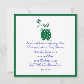 グリーン・ボーイ・バニーの招待 招待状 (裏面)