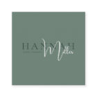 グリーン |ミニマルモダンエレガントリストQRコード