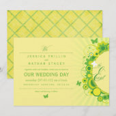 グリーン メドレー 5x7 招待状 (正面/裏面)