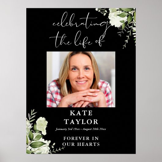 グリーン メモリアル セレブレーション オブ ライフ フォト ポスター (正面)