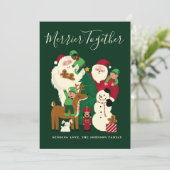 グリーン メリー・トゥゲザー サンタとフレンズ カード (スタンド正面)