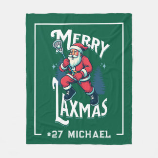 グリーン メリー ラックスマス ラクロスクリスマス オーダーメイドギフト フリースブランケット