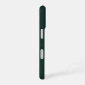 グリーン モダン ビジネス ロゴ & QRコード プロモーション iPhone 16ケース (右側面)