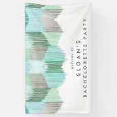 グリーン モダン フリンジ バチェロレッテ パーティー 横断幕 (縦)