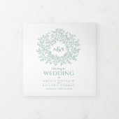 グリーン・モノグラム結婚・アート・ストーリー献身的なTri-Fo 三つ折りプログラム (カバー)