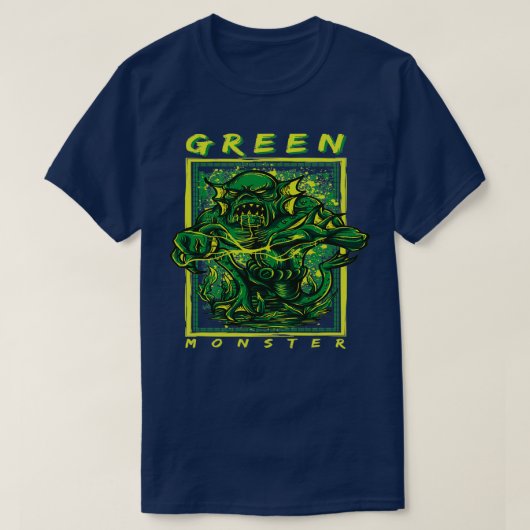 グリーン・モンスター1 Tシャツ (デザイン正面)