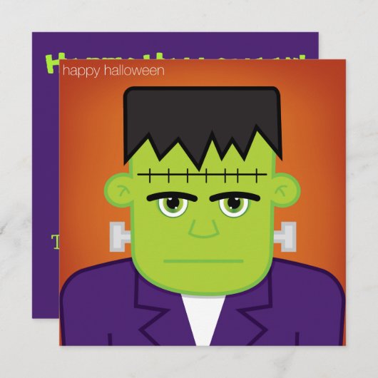 グリーン・モンスター 招待状 (正面/裏面)
