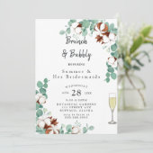 グリーン ユーカリとコットンのブライズメイド ランチョンⅠ 招待状 (スタンド正面)