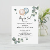 グリーン·ユーカリプタス·ジェンダー·リビール 招待状 (スタンド正面)