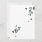 グリーン·ユーカリプタス·ジェンダー·リビール 招待状 (裏面)