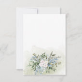 グリーン ユーカリ エレガント ダスティ リハーサル ディナー サンキューカード (裏面)