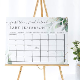 グリーン ユーカリ シャワー 推測 出産予定日 カレンダー ポスター