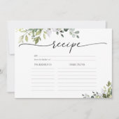 グリーン ユーカリ フラワーラージ レシピ カード (正面)