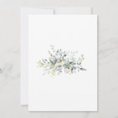 グリーン·ユーカリ·ブライダルシャワー 招待状 (裏面)