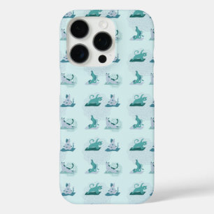 グリーン・ヨガ・キャッツ iPhone 16 PROケース