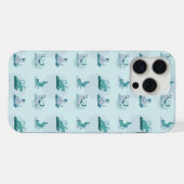 グリーン・ヨガ・キャッツ iPhoneケース (裏面横)