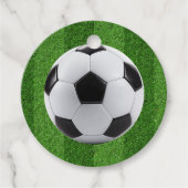 グリーン+ヨーロッパ+サッカー柄 フェイバータグ (正面)