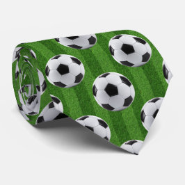 グリーン+ヨーロッパ+サッカー+パターン ネクタイ