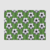 グリーン+ヨーロッパ+サッカー+パターン 薄葉紙 (正面)