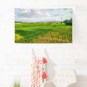 グリーン・ライス・フィールド・ファーム・ビニール 横断幕 (インサイチュ)