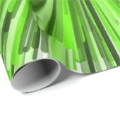 グリーン・ラインパターンの破烈 ラッピングペーパー (ロールコーナー)