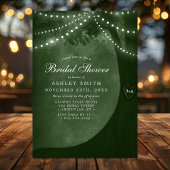 グリーン ラスティック ツリー ストリング ライト  ブライズシャワー 招待状