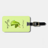 グリーン・ラッキー・ユニコーンの荷物タグ ラゲッジタグ (正面横)