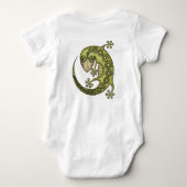 グリーン·リザード ベビーボディスーツ (裏面)