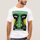 グリーン リチュアル トライバル Tシャツ (正面)