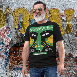グリーン リチュアル トライバル Tシャツ