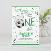 グリーン・ルーキーサッカーの1回目の誕生日をキック 招待状 (スタンド正面)