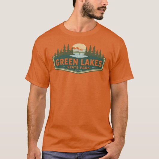 グリーン・レイク州立公園 ニューヨーク ギフト Tシャツ (正面)