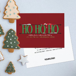 グリーン&レッド小妖精や小人シェナニガンスタッフクリスマスパーティー 招待状