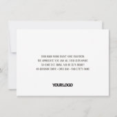 グリーン&レッド小妖精や小人シェナニガンスタッフクリスマスパーティー 招待状 (裏面)