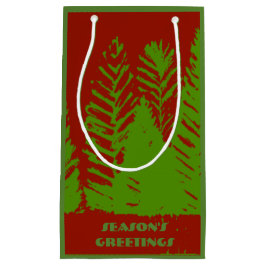 グリーン&レッド抱き枕 スモールペーパーバッグ