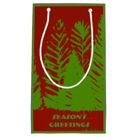 グリーン&レッド抱き枕 スモールペーパーバッグ (正面)