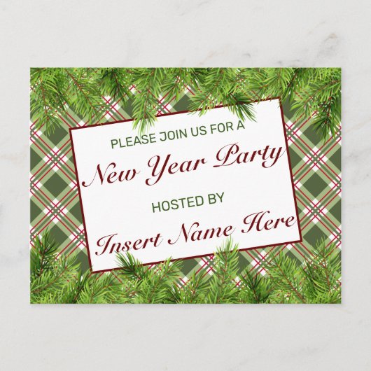 グリーン レッド プライド ニューミニョン パーティー ご招待 ポストカード (正面)