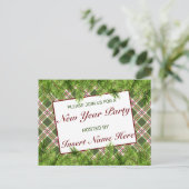 グリーン レッド プライド ニューミニョン パーティー ご招待 ポストカード (スタンド正面)