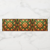 グリーン レッド 飾り ホリデー ペットボトルラベル (シングルラベル)