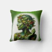 グリーン・レディ クッション (裏面)