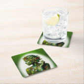 グリーン・レディ スクエアペーパーコースター (インサイチュ)