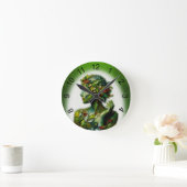 グリーン・レディ ラウンド壁時計 (ホーム)