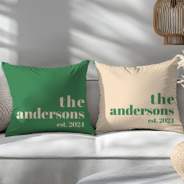 グリーン レトロ モダン ミニマリスト クッション