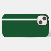 グリーン・レーシングストライプ iPhoneケース (裏面横)