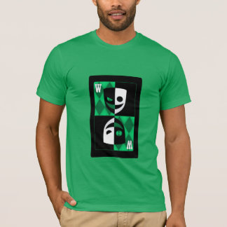 グリーン・ワイルドカード・ポーカー・ダイヤ柄のオリジナルTシャツ Tシャツ