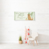 グリーン ワン ゴールデン イヤー レトリバー 子犬 1歳の誕生日 横断幕 (インサイチュ)